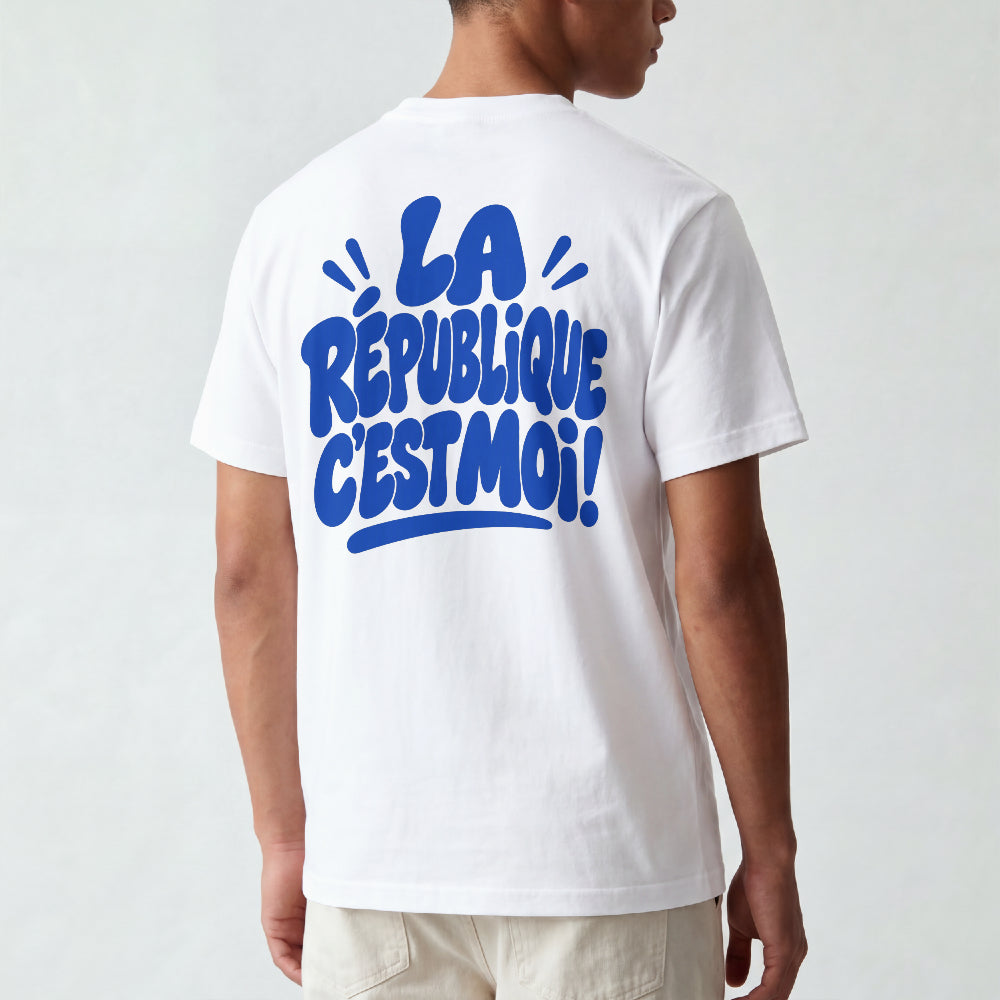 T-shirt bleu « La République, c'est moi ! » – Gauche'Up, photo 5